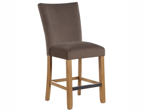 Contemporary Upholstered Armless Counter Chair