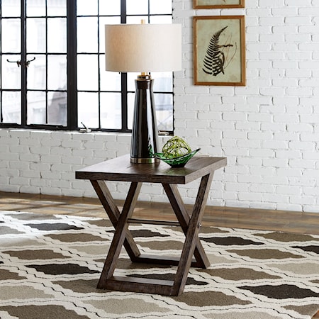 Transitional End Table