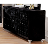 Glam 7-Drawer Dresser with Button Tufting