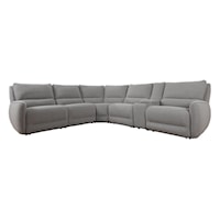 Casual 6-Piece Power Reclining Sectional Sofa