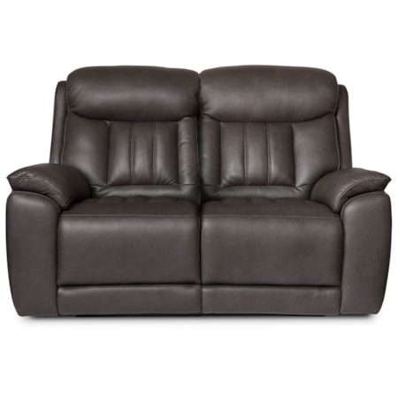Benson Leather Power Reclining Loveseat