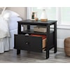 Sauder TRESTLE 1-Drawer Trestle Nightstand