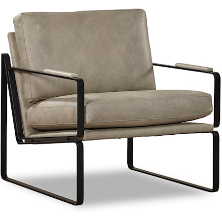 Contemporary Chair with Metal Frame