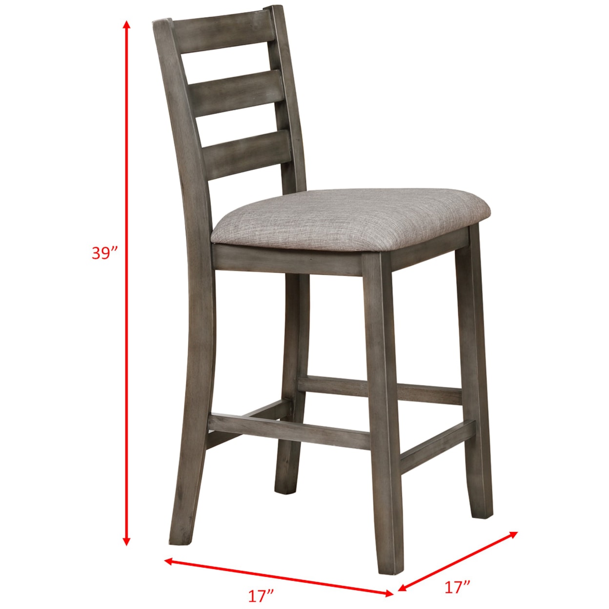 CM Tahoe 5 Piece Counter Height Table and Chairs Set