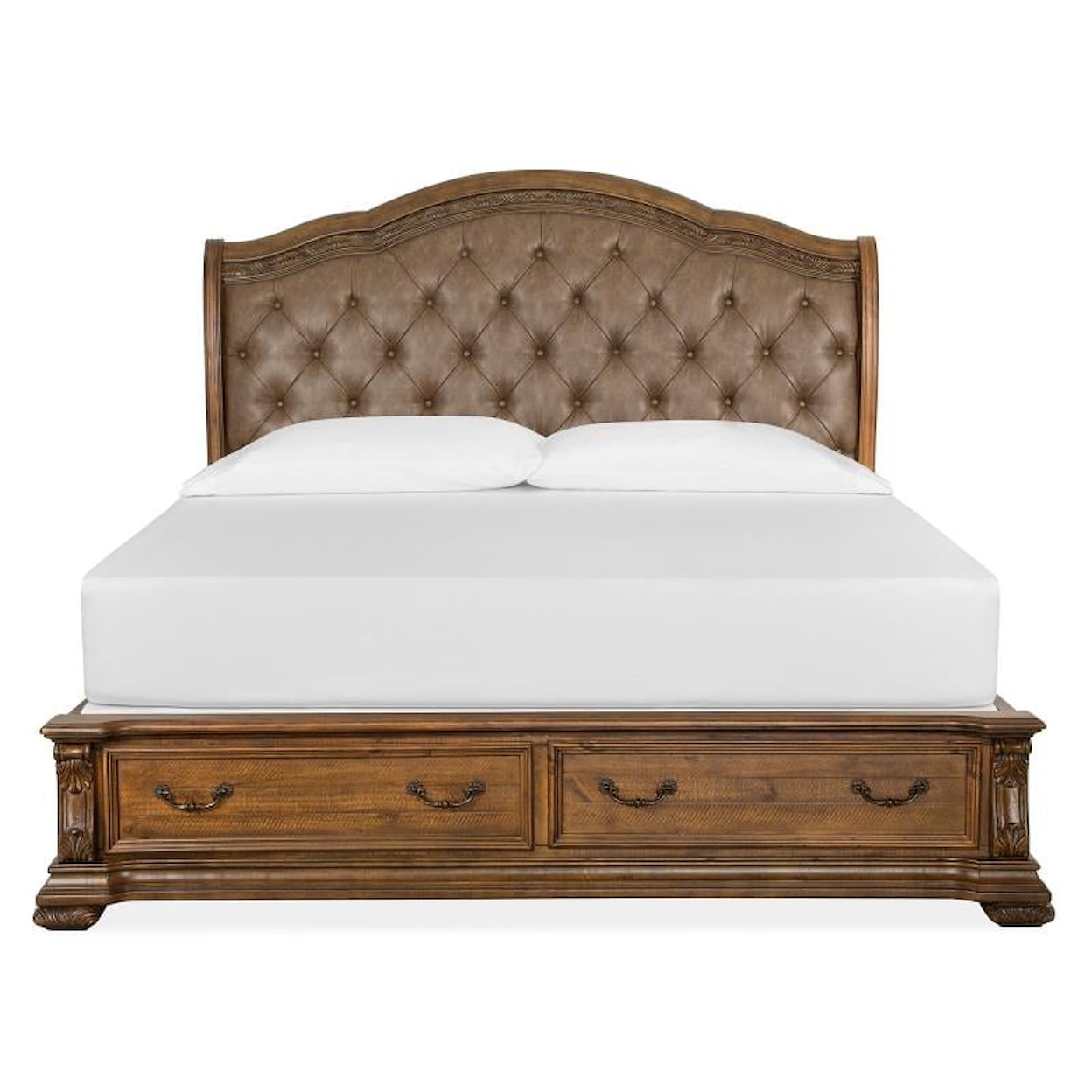 Magnussen Home Durango Bedroom Queen Upholstered Sleigh Bed