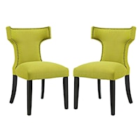 Dining Side Chair Fabric Set of 2