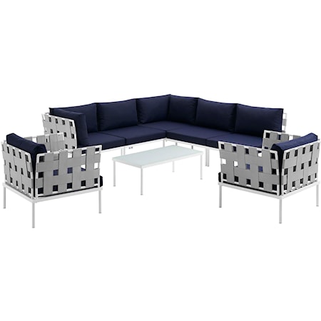 Outdoor 8 Piece Sectional Sofa Set