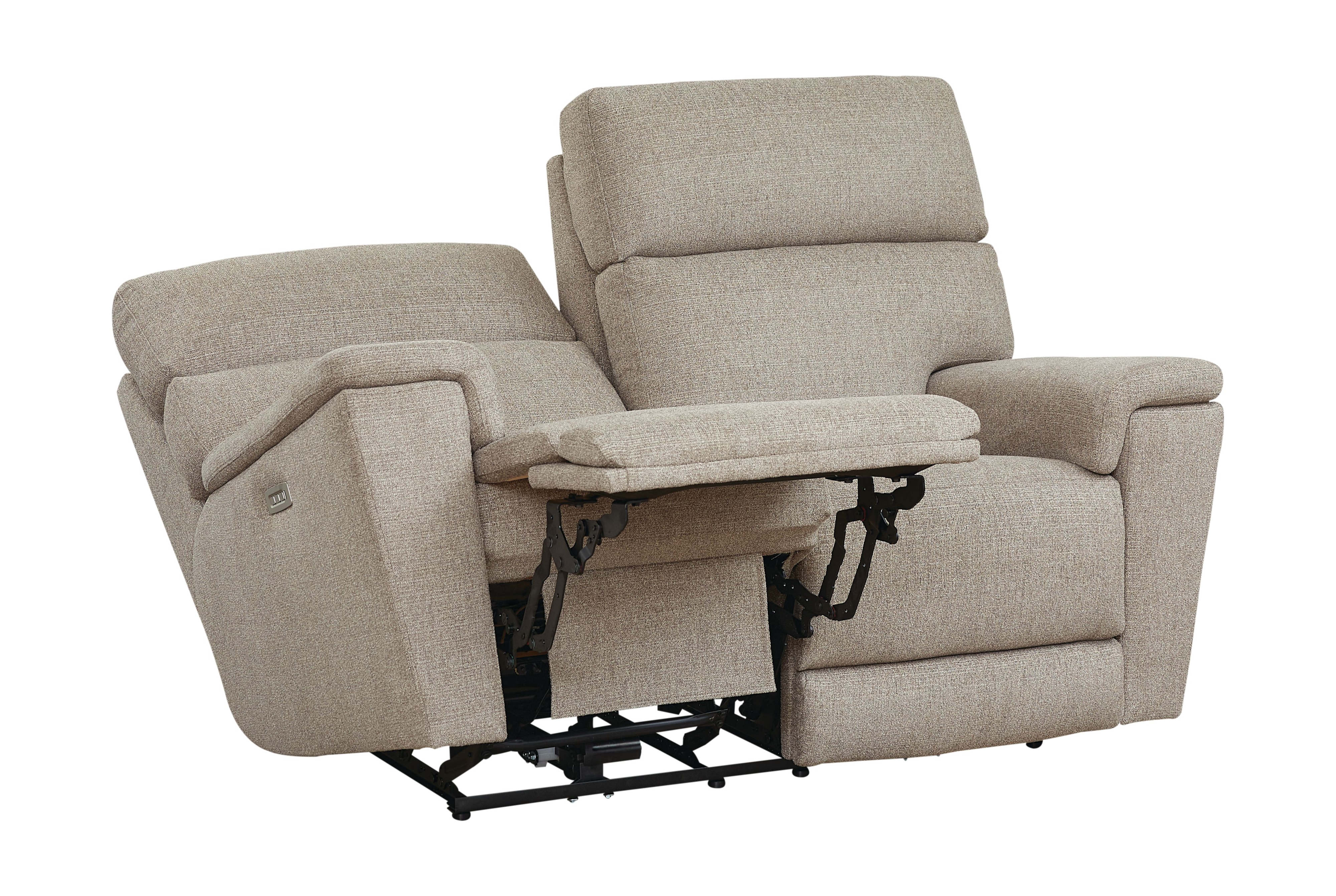 Bassett Club Level Beaufort Casual Power Reclining Loveseat with
