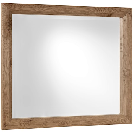 Transitional Rustic Landscape Mirror