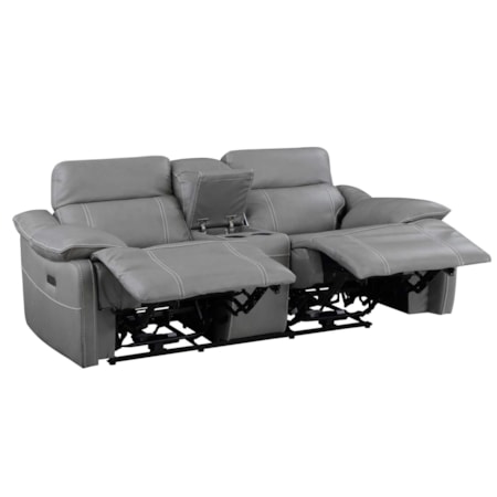 Power Reclining Console Loveseat