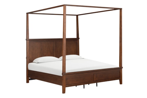 Transitional King Poster Bed