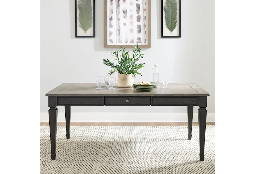 Allyson Park 4-Drawer Rectangular Leg Table by Liberty Furniture at Home Collections Furniture