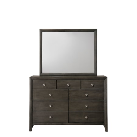 Dresser and Mirror Combination