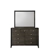 Crown Mark Evan Dresser and Mirror Combination