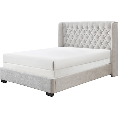 Daphne Contemporary Upholstered King Bed