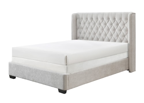 Daphne Contemporary Upholstered King Bed
