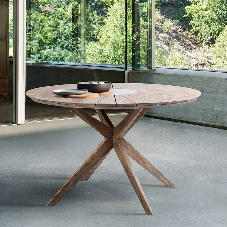 Outdoor Patio Eucalyptus Wood Dining Table