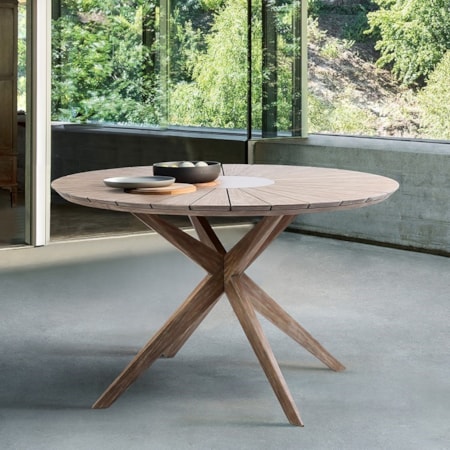 Outdoor Patio Eucalyptus Wood Dining Table