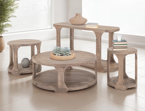 Modern Rustic 4-Piece Occasional Set