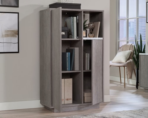 Contemporary Storage Cabinet with Adjustable Shelving