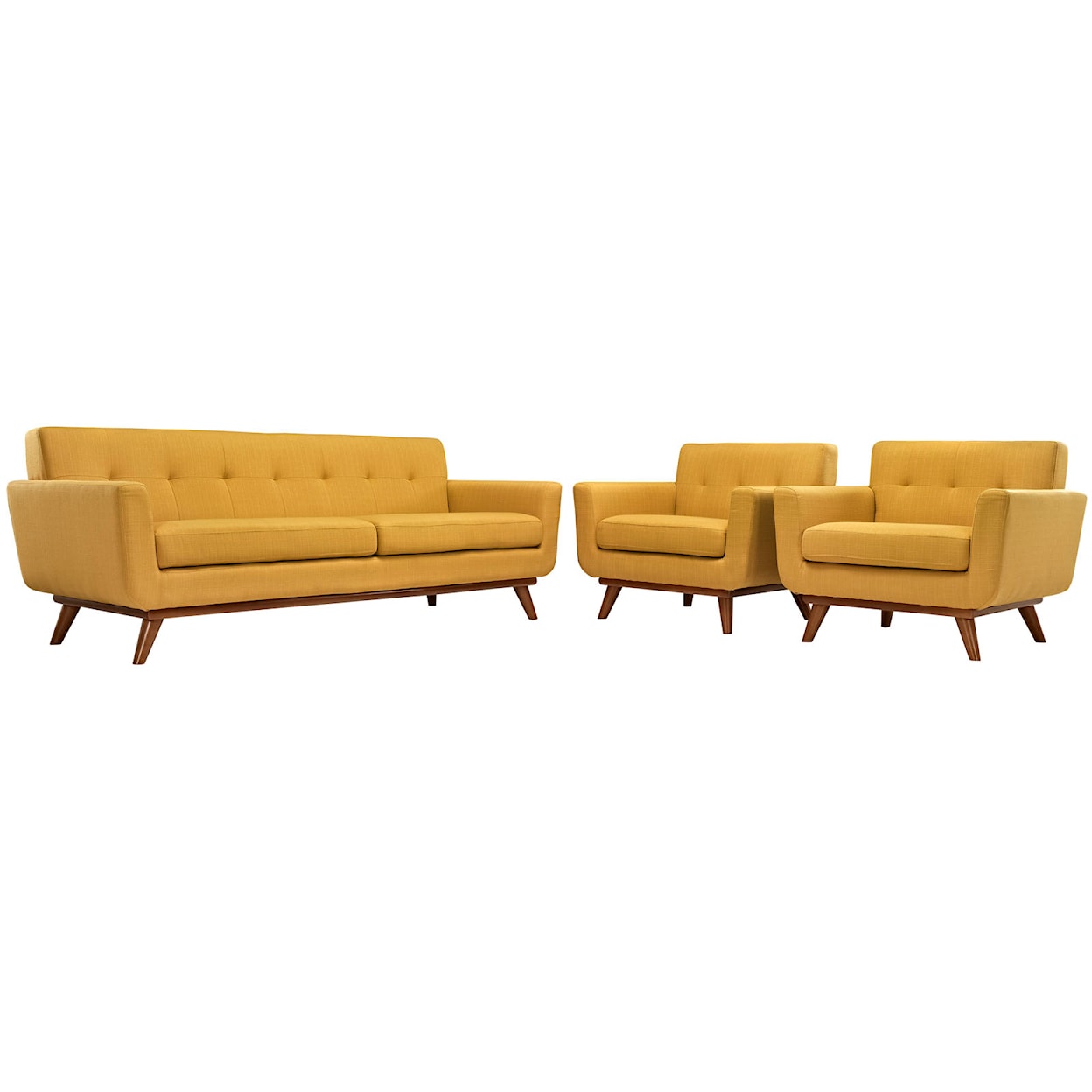 Modway Engage Armchairs and Sofa Set