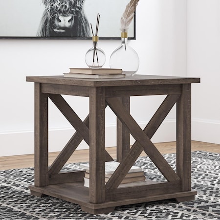 Square End Table