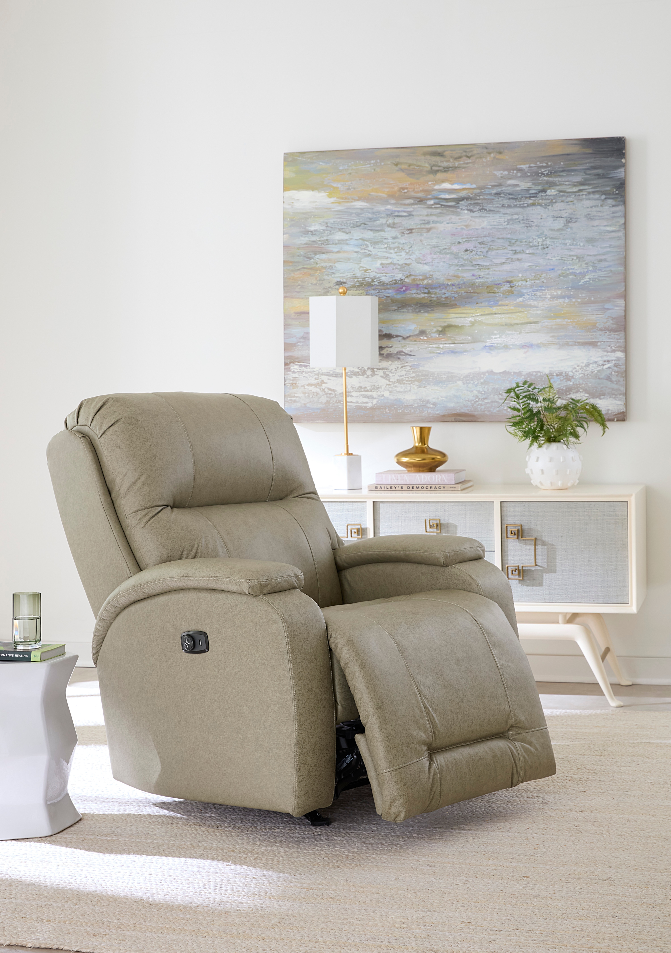 Best Home Furnishings Maverly Power Rocker Recliner