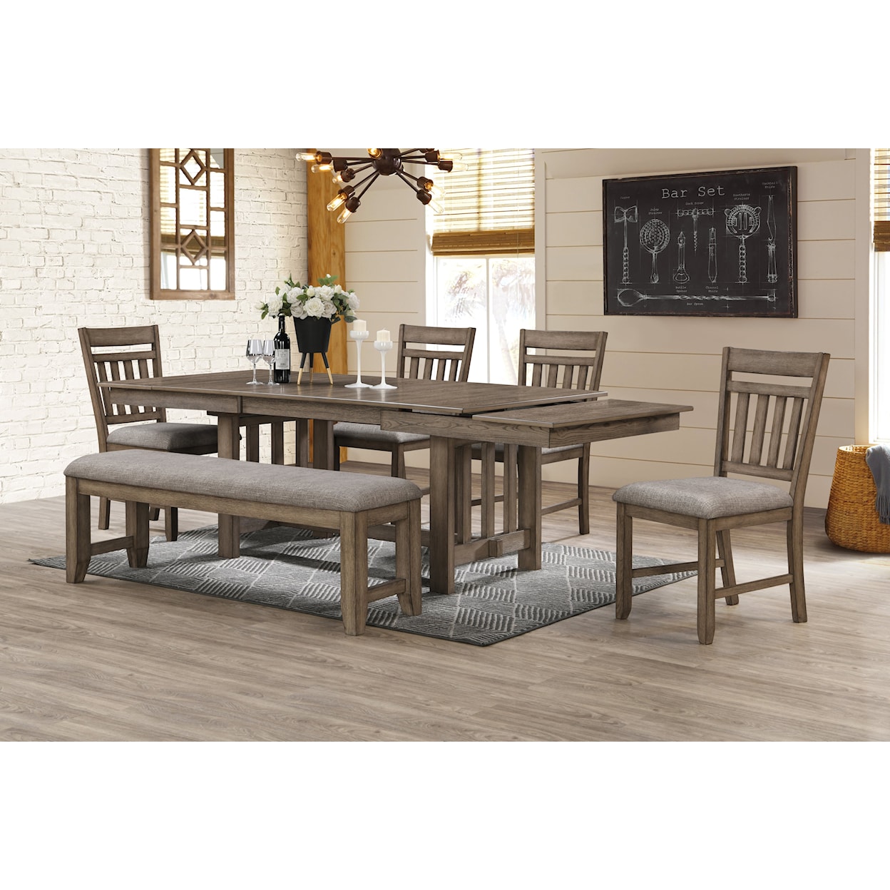 New Classic Furniture Harrisburg Dining Table