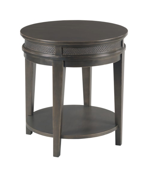 Transitional Round End Table