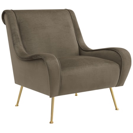 Ricci Arm Accent Chair Truffle