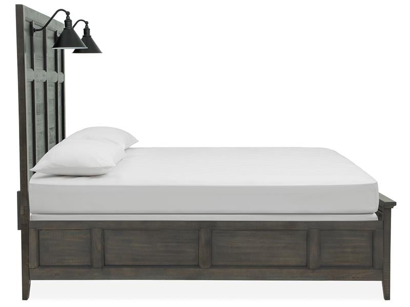 Queen Lamp Panel Bed