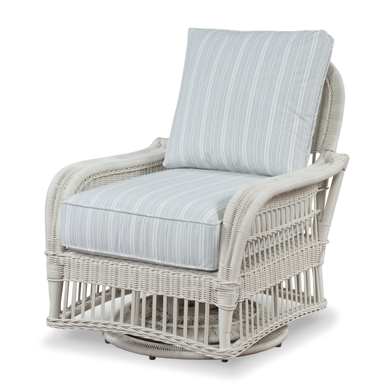 Century Thomas O'Brien Outdoor Outdoor Wicker Swivel Lounge Chair