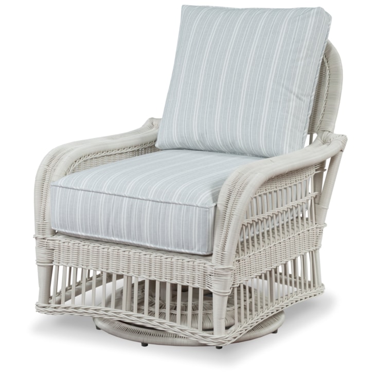 Century Thomas O'Brien Outdoor Outdoor Wicker Swivel Lounge Chair