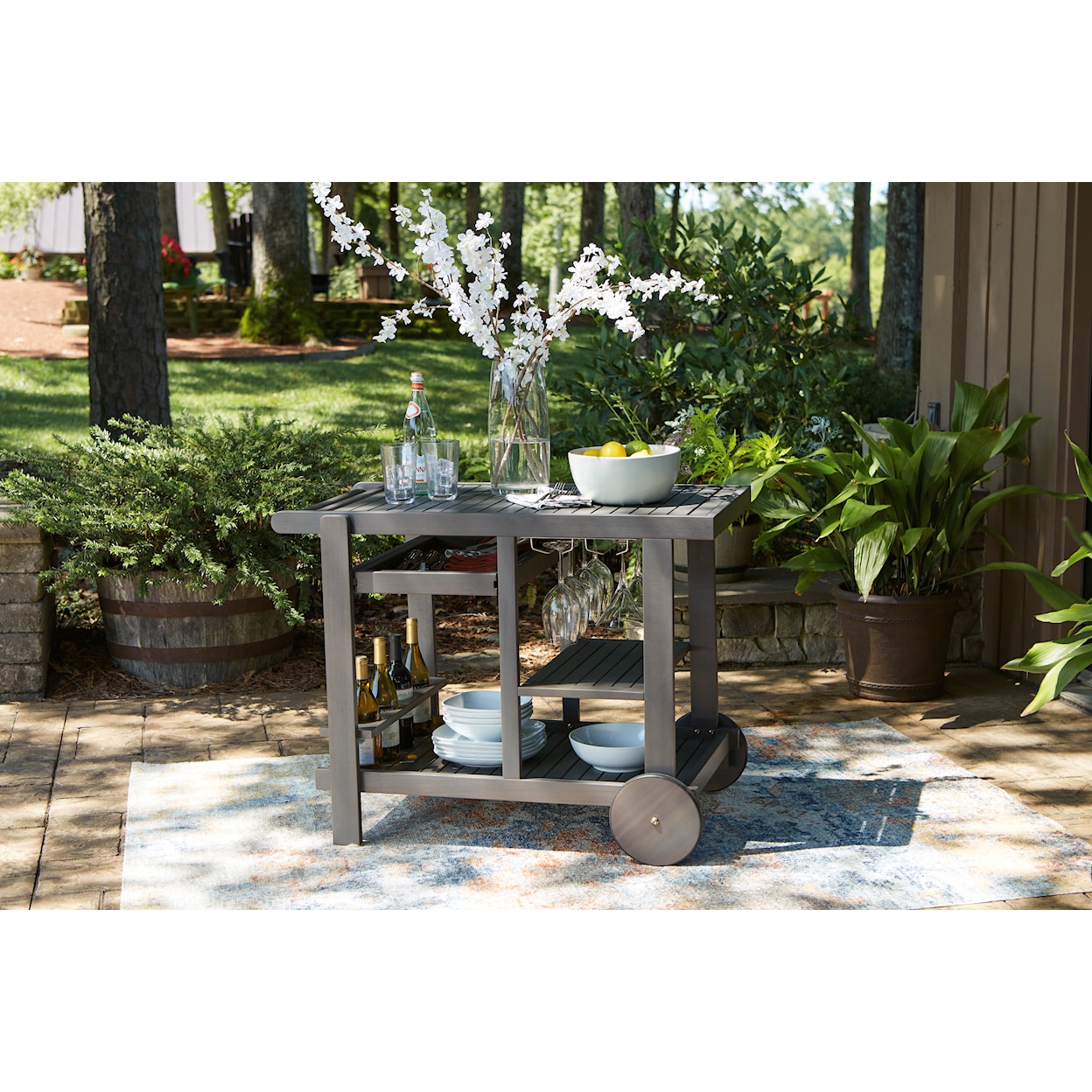 Ashley Signature Design Kailani Serving Cart