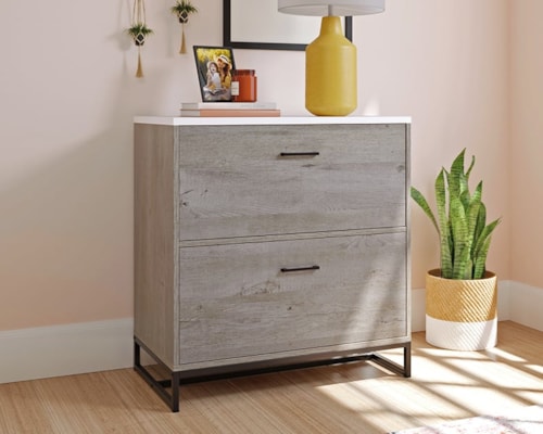 Contemporary Two-Drawer Lateral File Cabinet