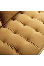 Modway Valour Valour 98" Mid-Century Modern Leather Sectional Sofa - Tan