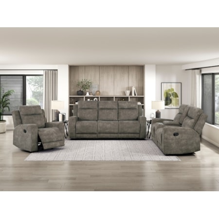 3-pc. Manual Reclining Living Room Set