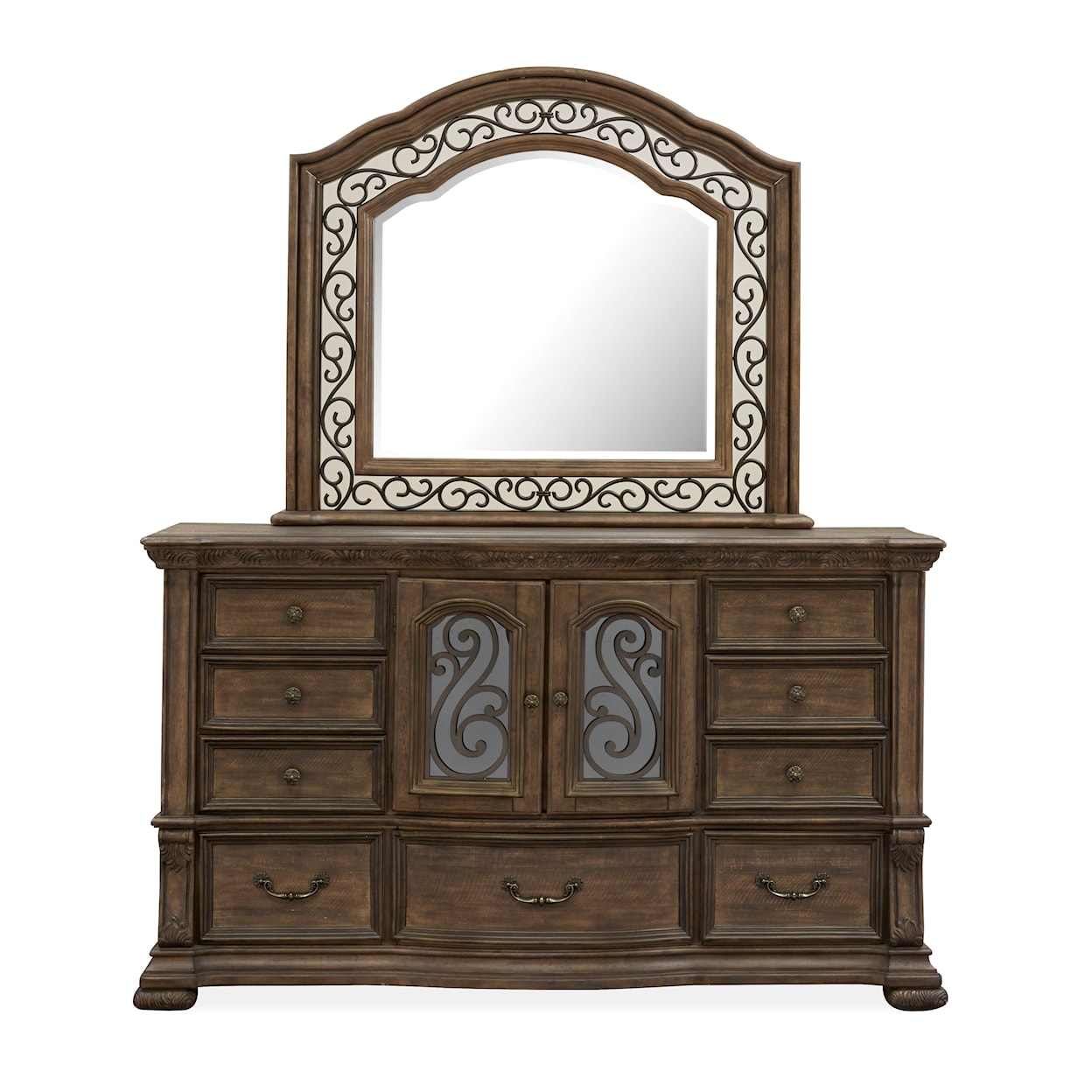 Magnussen Home Durango Bedroom Dresser and Mirror Set