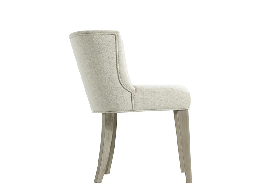 Cascade Upholstered Curved Back Side Chair by Riverside Furniture at Zak's Home