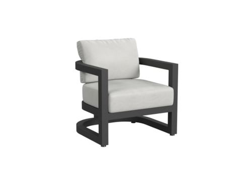 Contemporary Outdoor Club Chair with Adjustable Feet