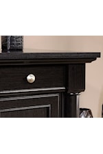Sauder Palladia Traditional Storage Credenza with Slide-Out Table Top