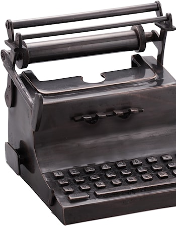 Typewriter Sculpture Antique Copper