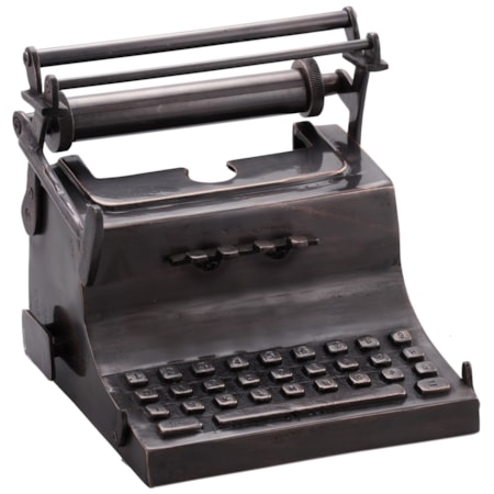 Typewriter Sculpture Antique Copper