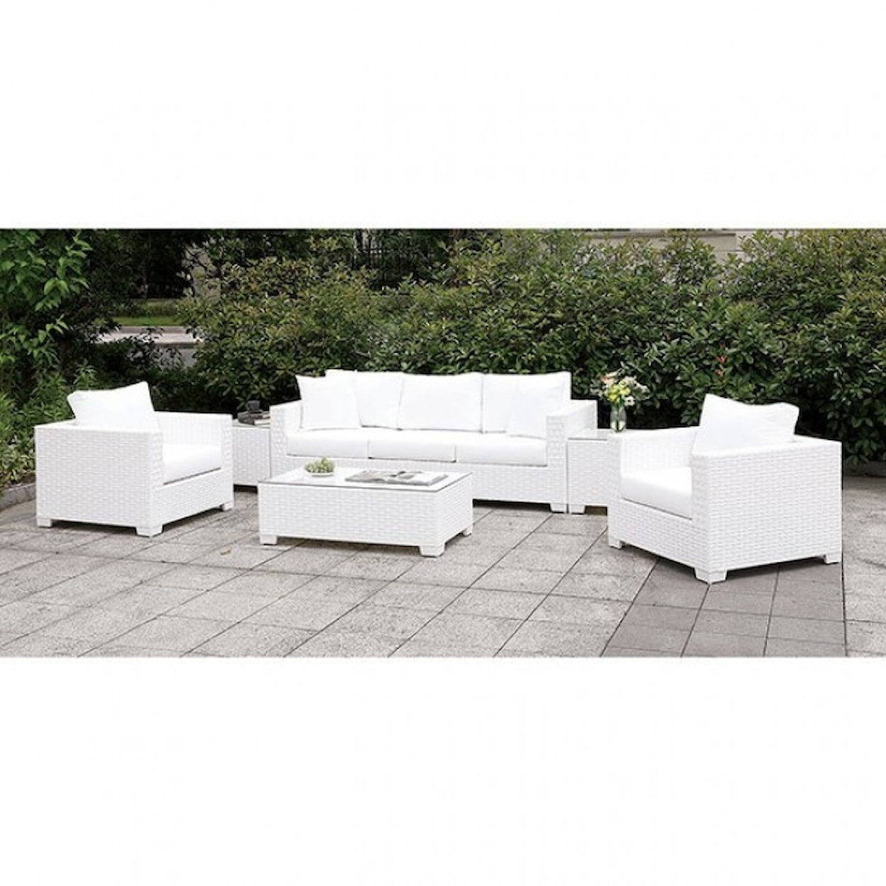 Furniture of America - FOA Somani Sofa + 2 Chrs + 2 Ends + Coffee Tbl