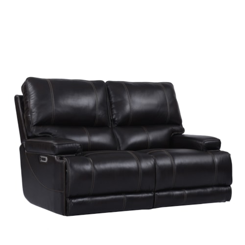 Casual Cordless Power Reclining Loveseat with Power Headrests