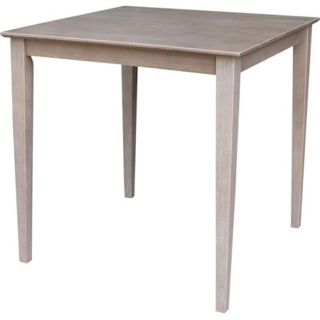 Farmhouse 36'' Square Table in Taupe Gray