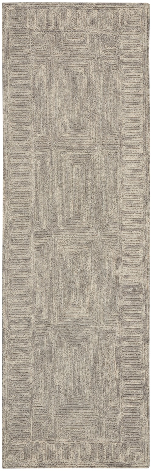 2'3" x 7'6" Grey Runner Rug