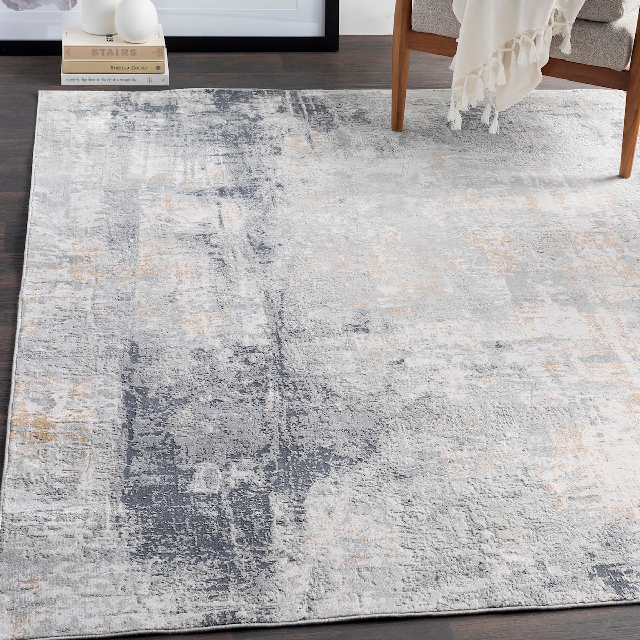 Uttermost Paoli Paoli Gray Abstract 8 X 10 Rug