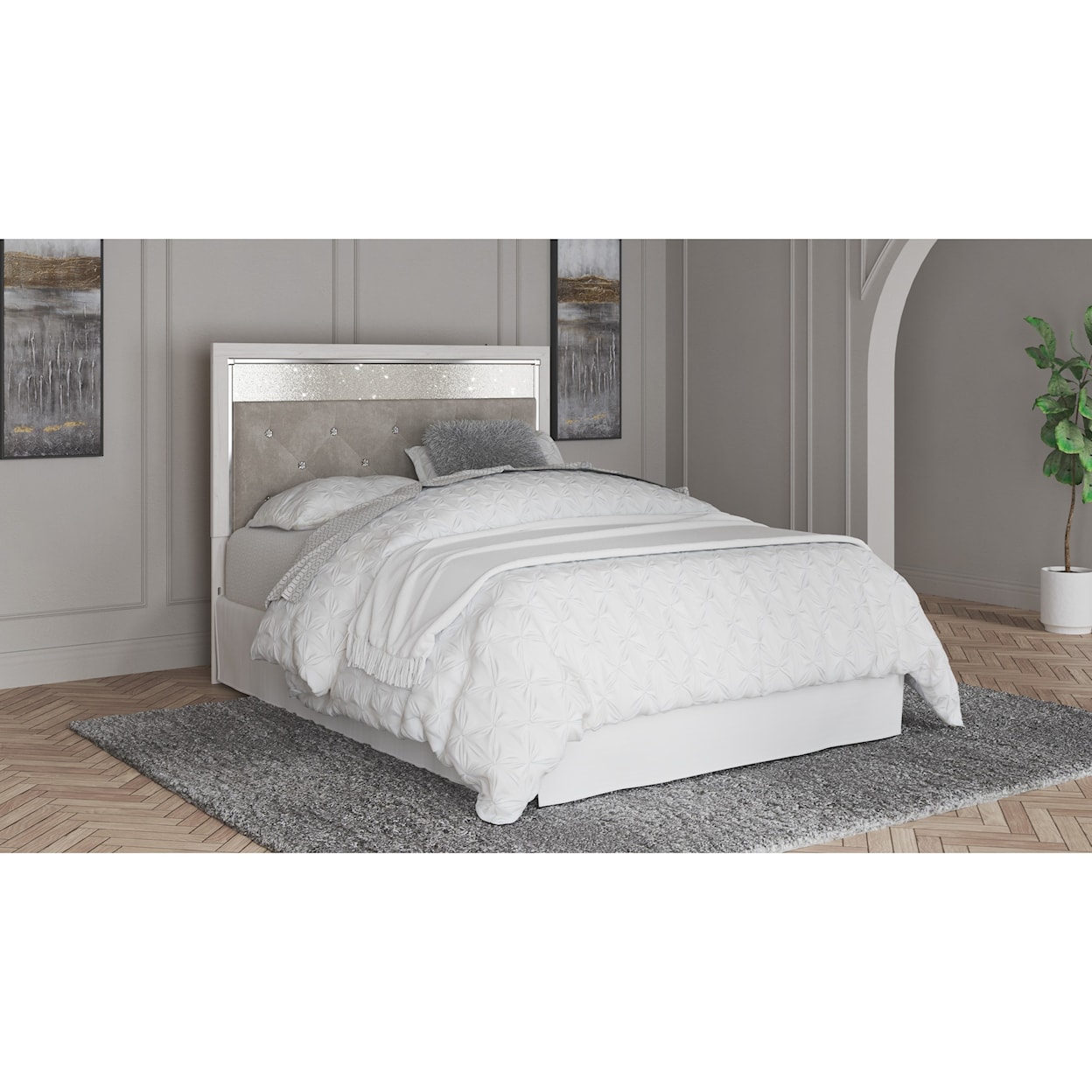 Michael Alan Select Altyra Queen/Full Upholstered Panel Headboard