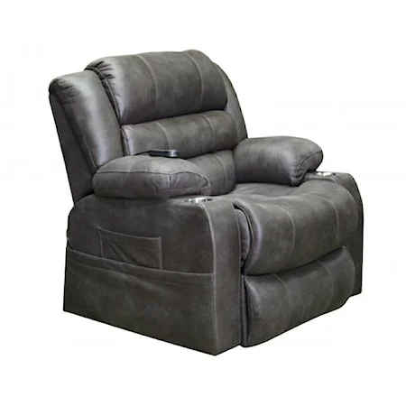 Casual Power Lift Recliner with Heat & Massage